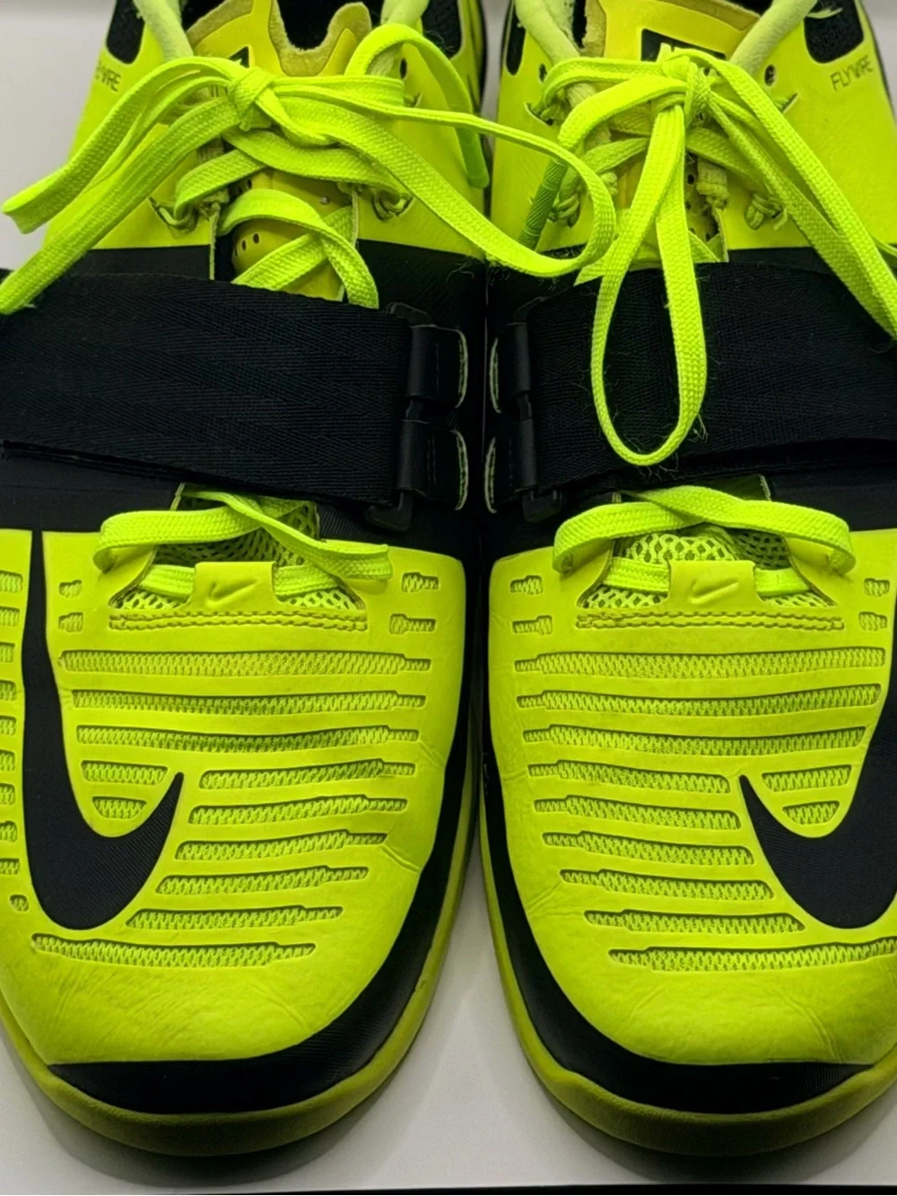 Nike Romaleos 3 weightlifting shoes in Volt/Black